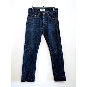 Baldwin The 76 Mid-Rise Tapered Jeans Blue Size 30X30 Button Fly Made  in USA
